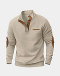 Hudson Ribbed Quarter Button Sweater