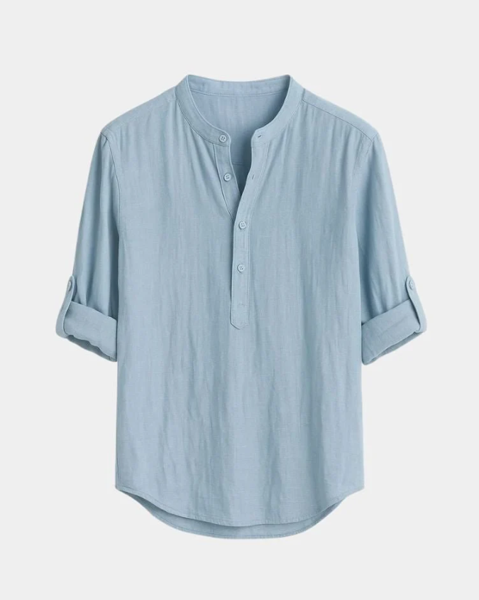 Coastal Linen Roll-Up Shirt